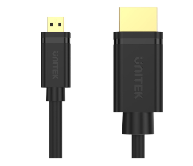 UNITEK Kabel micro HDMI - HDMI 2.0 (4k/60Hz, 2m) Y-C182 - 662683 - zdjęcie